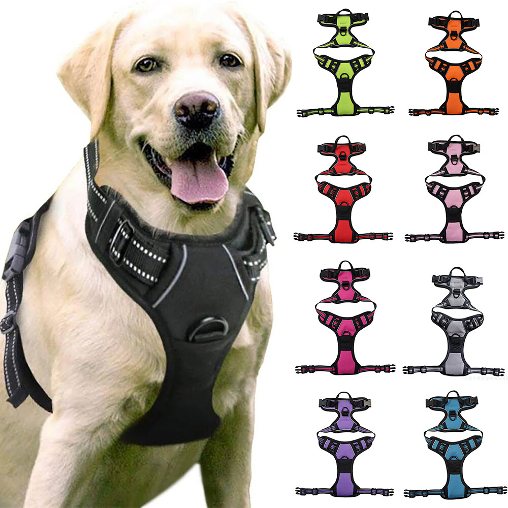 Dog Harness Front Clip Pet Vest w/Handle Easy Control Outdoor Walking Traning US