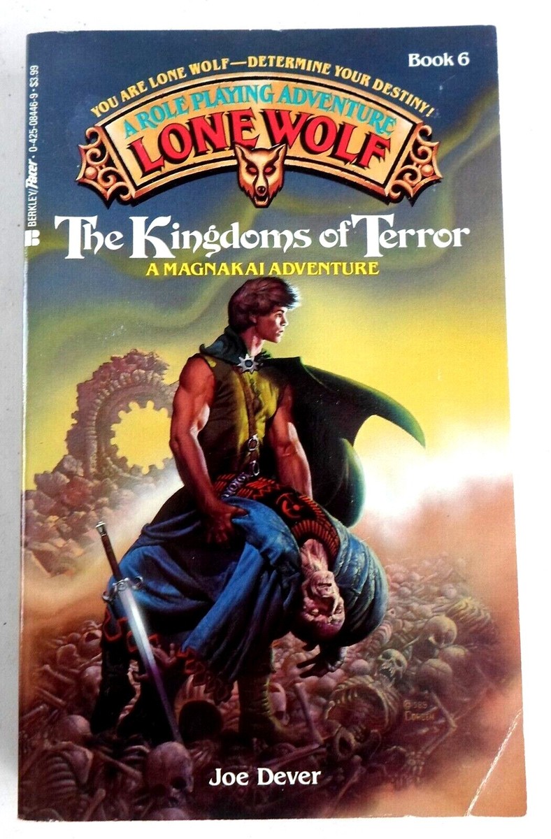 Lone Wolf #6: Kingdom of Terror Adventure Gamebook Joe Dever