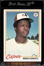 1978 Topps #468 Warren Cromartie Montreal Expos - Nice Card