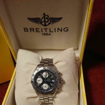 Breitling 1884 A13035.1 Stainless Steel Chronograph Automatic Men's Wrist  Watch | eBay