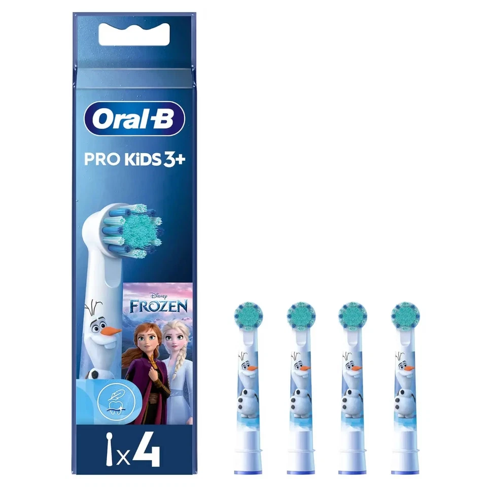 Braun Oral-B Aufsteckbürsten Disney Frozen 4 Ersatzbürsten Neu & Original
