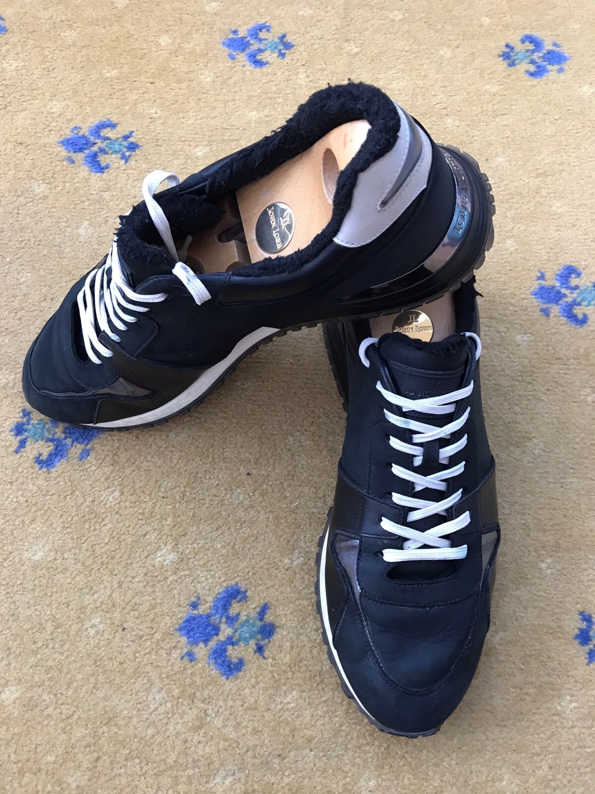 LOUIS VUITTON TRAINER Louis Vuitton Scarpe da Ginnastica Sneakers Run Away Shearling Uomo UK 10 US 11 EU 44