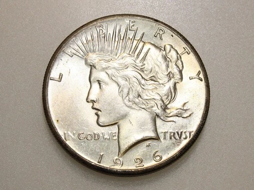 1926-P $1 PEACE SILVER DOLLAR GEM BU