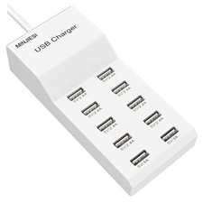 USB Charging Stations 50w10A 10 Ports Multiple Charging Block/Power USB Strip