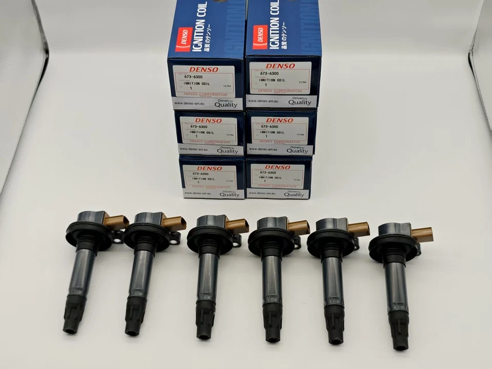 6Pcs DENSO Ignition Coils For 2011-19 Ford F-150 Explorer V6 3.5L UF646 673-630 Foto 2 de 4