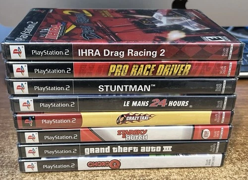 8 New PLAYSTATION 2 Racing/Driving Games LE MANS Crazy Taxi GTA III Choro Q PS2