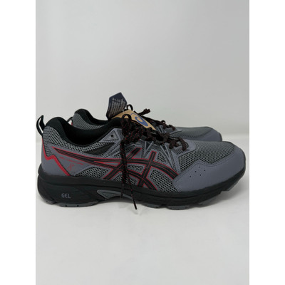 ASICS Gel Venture Running Shoe Gray Red Men s 11.5