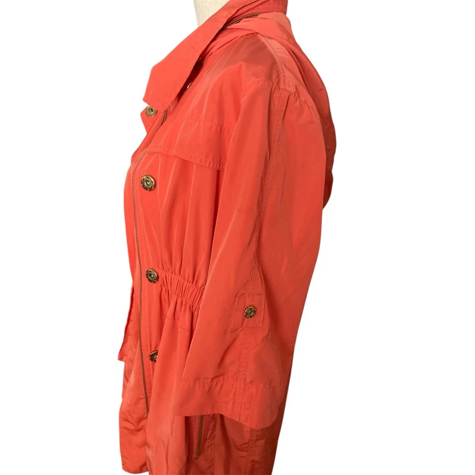 Ali Ro Anthropologie Hooded Lightweight Zipper Tunic Anorak Rain Jacket 4 - Image 4 of 4