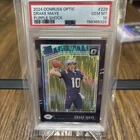 New Listing2024 Donruss Optic - Rated Rookie Drake Maye #229 Purple Shock Prizm (RC) PSA 10