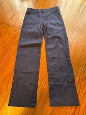 Janie And Jack Boys 7 Linen Blend Chino Pants Blue