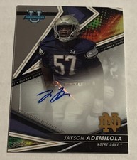 2022-23 Bowman U Best of 2022 - Jayson Ademilola  #BA-JAA Auto Notre Dame