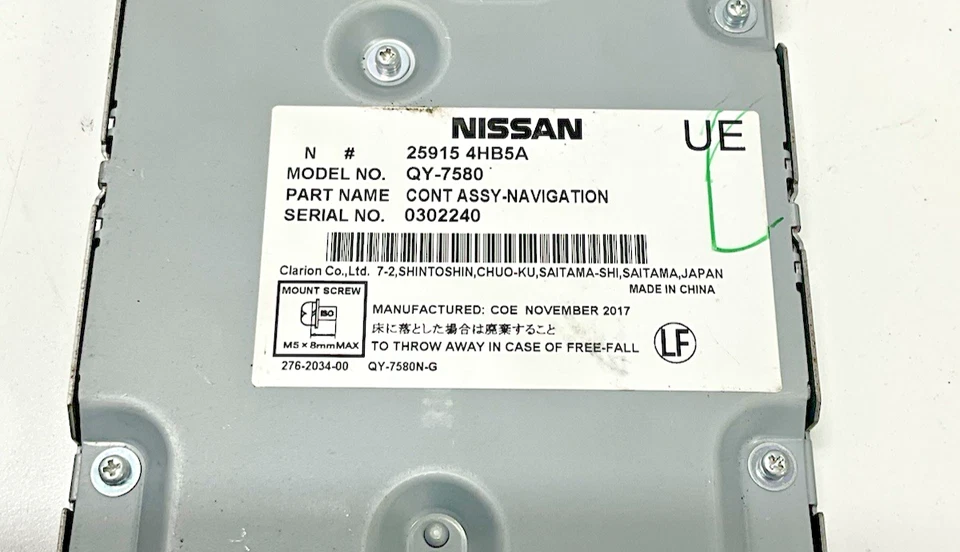 Infiniti QX50 2018 módulo de control de navegación 259154HB5A OEM Foto 3 de 4