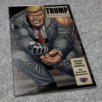 REMASTERED SILVER Metal Donald Trump BATMAN DARK KNIGHT ORIGINAL Homage COMIC
