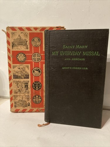 1951 Saint Mary My Everyday Missal & Heritage Abbot O'Brien O.S.B. & Box - Bild 1 von 17