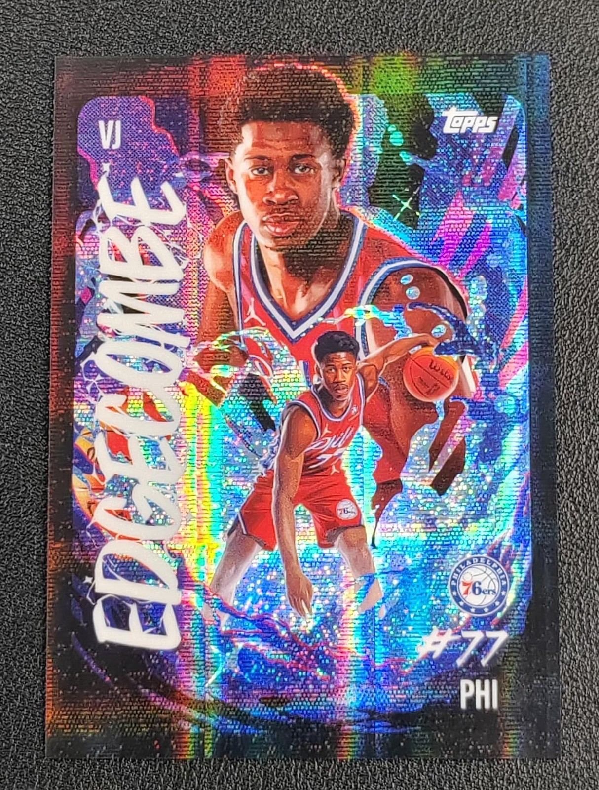 2025-26 Topps Chrome VJ Edgecombe Jr RC Rookie Rookie Ultra Violet All-Stars SSP
