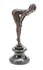 Allured Dancing Woman (14")- Art Deco Real Bronze Sculpture by Demétre Chiparus