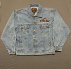 Vintage Orange County Choppers Jacket Mens Medium Blue Denim Biker Embroidered