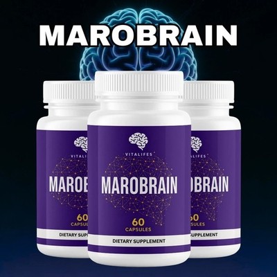 Marobrain Capsules - Premium Maro Brain Memory Support Supplement 180ct