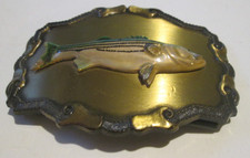 VGT 1978 h Belt Buckle Striped Bass Raintree Fish Sports Fishing Fisherman