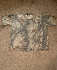 Vintage 90s Liberty RealTree Hardwoods Camo Single Stitch Pocket T-Shirt USA
