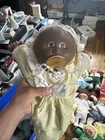 Cabbage Patch doll, Dark Complexion African American Cloth Yellow Outfit
