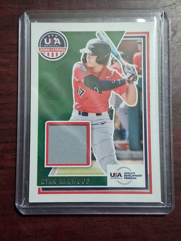 2022 Panini USA Baseball Stars & Stripes - USA Materials Ryan Harwood