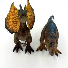 Adventure Force Tyrannosaurus Rex  Dilophosaurus Dinosaur Toys 10"