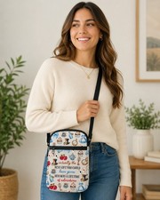 PLITI Alice In Wonderland Crossbody Bag Shoulder Messenger Purse Gift For Her
