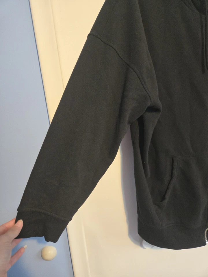 Rue21 Black Zip-Up Boyfriend Hoodie- Size 2X - Image 3 of 4