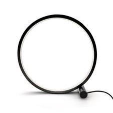 Rounded LED Desk Lamp,Stepless Dimmable Bedside Lamps with 3 Color Temperatur...