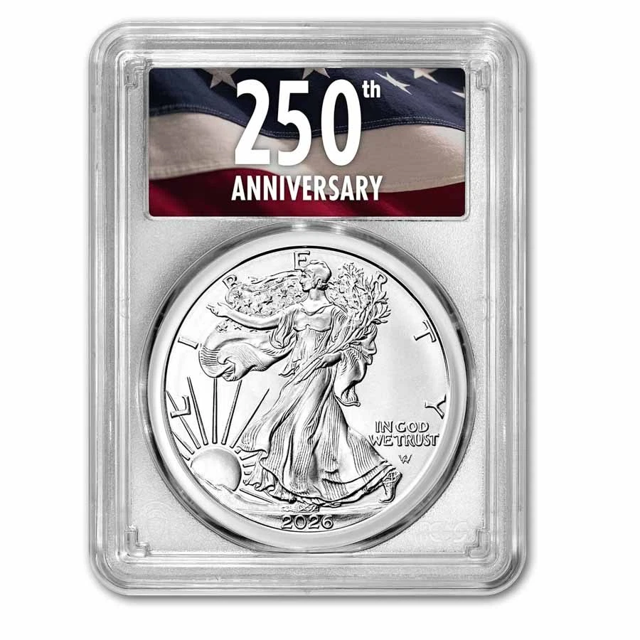PCGS Certified American Eagle MS 70 Silver Bullion Coins for sale