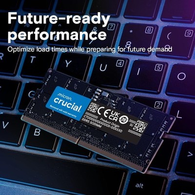 NEW Crucial 16GB Kit (2x8GB) DDR5 5600 MHz Laptop RAM Memory