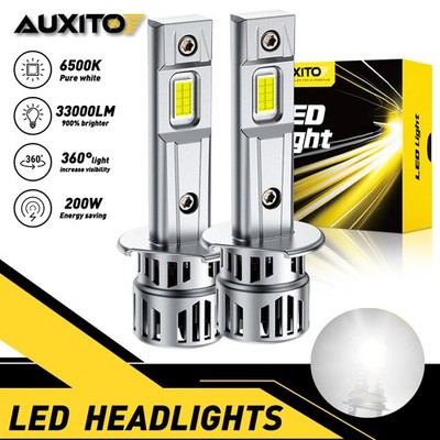 AUXITO H1 LED Headlights Bulb High Low Beam 200W 33000LM Bright White M6S Series