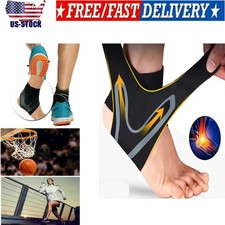 Ankle Brace Support Compression Sleeve Plantar Fasciitis Pain Relief Foot Wrap