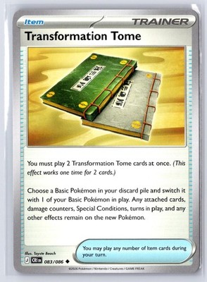 Transformation Tome 083/086 Uncommon ME04: Chaos Rising Pokemon Near Mint