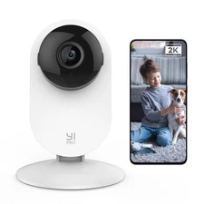 YI 2K 3MP Home Security Camera Indoor Camera with Person Vehicle Animal Detec...