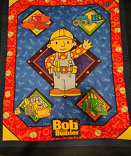 Bob the Builder Quilt Kids Bedding Character Blanket Construction Vehicles
