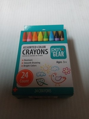 Pen+Gear Crayons, Assorted Colors, 24 Count
