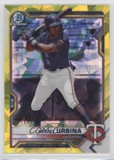 2021 Bowman Chrome Draft Sapphire Edition Yellow 98/99 Misael Urbina #BDC-68 6a7