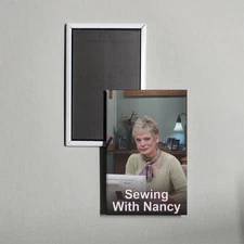 Sewing with Nancy Mini TV Show Poster Fridge Locker Magnet