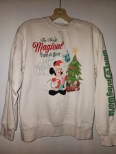 Disney Parks 2023 Santa Mickey Mouse Pullover Sweatshirt for Adults WDW Sz S NEW