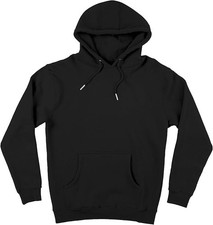 Men's Cotton Hoodie Ultra Soft Breathable Hooded Pullover Sweater Black Medium