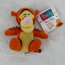 The First Years 5" Tigger Plush Rattle Vtg 1997 Disney Winnie the Pooh Play Pals