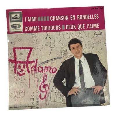 Adamo J'Aime Chanson En Rondelles French 7'' Single Vinyl 1965 EMI EGF 858