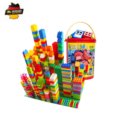 burgkidz Bausteine 214 Stück Hochbau Ziegel Farben Spielzeug Kinder