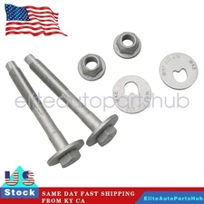 New For VW AUDI Lower Rear Suspension Toe Alignment Eccentric Bolt Nut Kit 2PCS