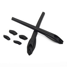 Black Replacement Rubber Kits Ear Socks and Nose Pads for Oakley Flak 2.0 XL ...