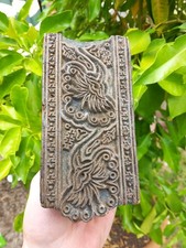 Tessuto Batik India XX Secolo Legno