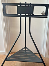 Floor TV Stand Mount for TVs Up to 65 Inch with Metal Base Shelf BLACK