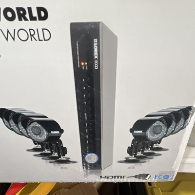 Lorex ECO2 Wired DVR Security Camera System 8 Cameras Indoor/Outdoor Black